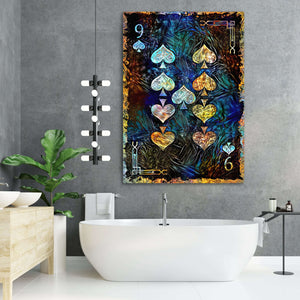 Nine of Spades Canvas | MusaArtGallery™