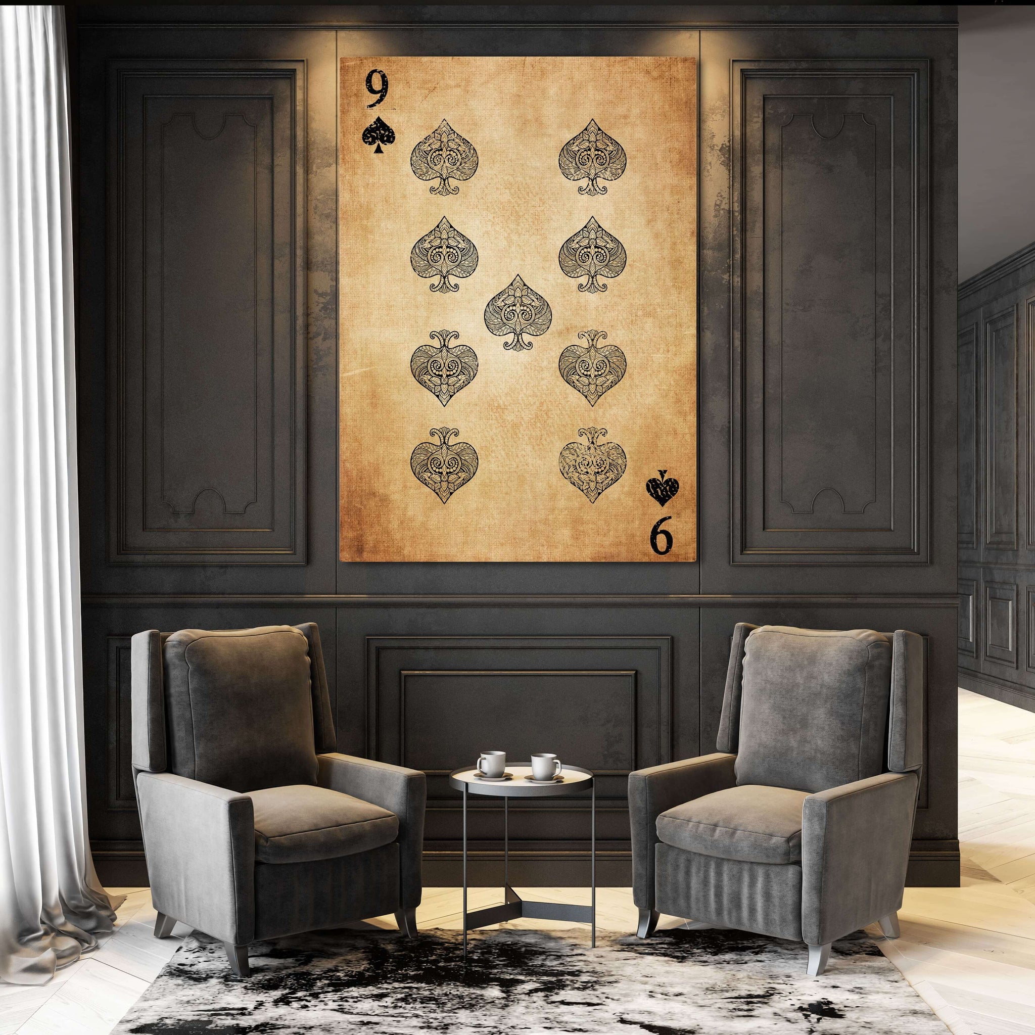 Nine of Spades Wall Art