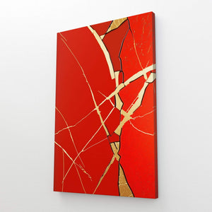 Red Abstract Canvas | MusaArtGallery™ 