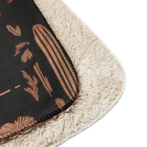 Rustic Buffalo Sherpa Blanket