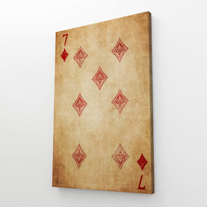 Seven of Diamonds Canvas | MusaArtGallery™