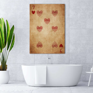 Seven of Hearts Canvas | MusaArtGallery™