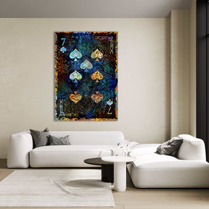 Seven of Spades Canvas | MusaArtGallery™