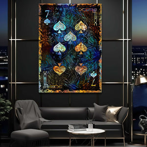 Seven of Spades Canvas | MusaArtGallery™