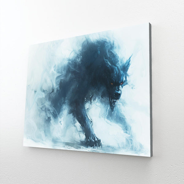 Shadow Wolf Canvas Art  | MusaArtGallery™