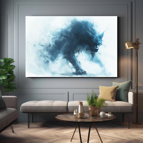 Shadow Wolf Canvas Art  | MusaArtGallery™