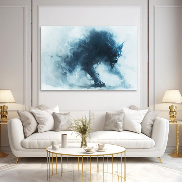 Shadow Wolf Canvas Art  | MusaArtGallery™