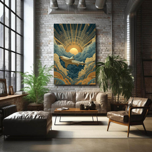 Shark Art Sunset