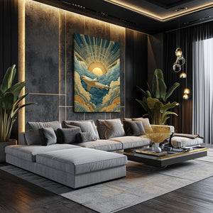 Shark Art Sunset