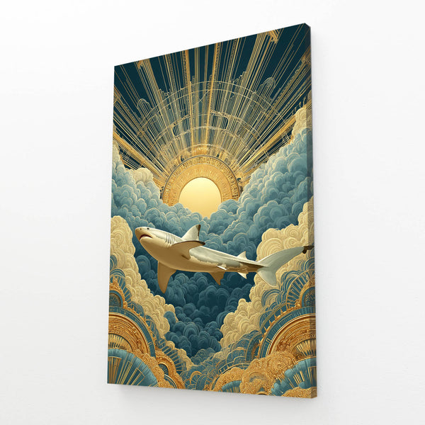 Shark Art Sunset