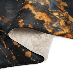 Sherpa Blanket Black – Luxurious Comfort Artistic Design