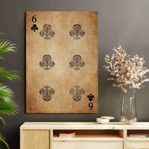 Six of Clubs Canvas | MusaArtGallery™