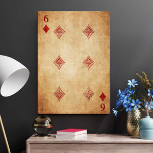 Six of Diamonds Canvas | MusaArtGallery™