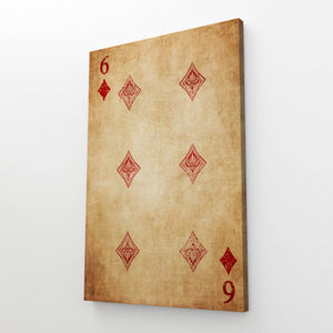 Six of Diamonds Canvas | MusaArtGallery™