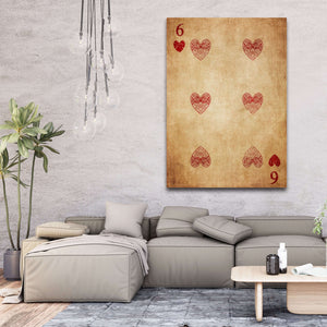 Six of Hearts Canvas | MusaArtGallery™
