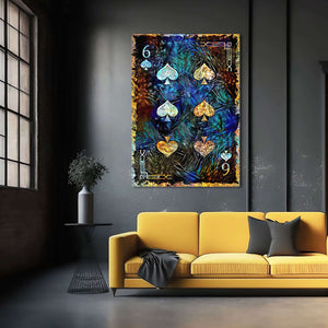 Six of Spades Canvas | MusaArtGallery™