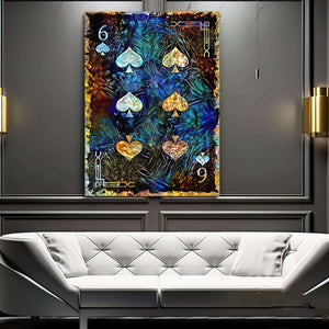 Six of Spades Canvas | MusaArtGallery™