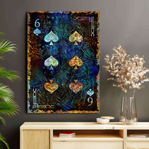 Six of Spades Canvas | MusaArtGallery™