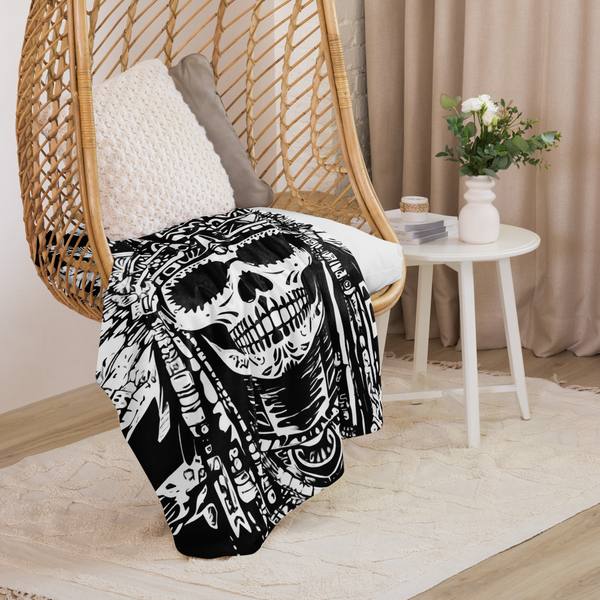 Skull Sherpa Blanket