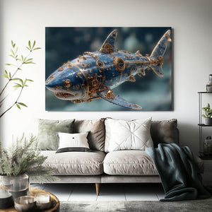 Steampunk Shark Art