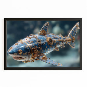 Steampunk Shark Art