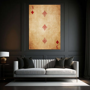 Three of Diamonds Canvas | MusaArtGallery™