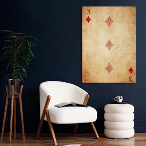 Three of Diamonds Canvas | MusaArtGallery™