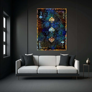 Three of Spades Canvas | MusaArtGallery™
