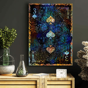 Three of Spades Canvas | MusaArtGallery™