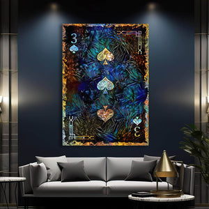Three of Spades Canvas | MusaArtGallery™