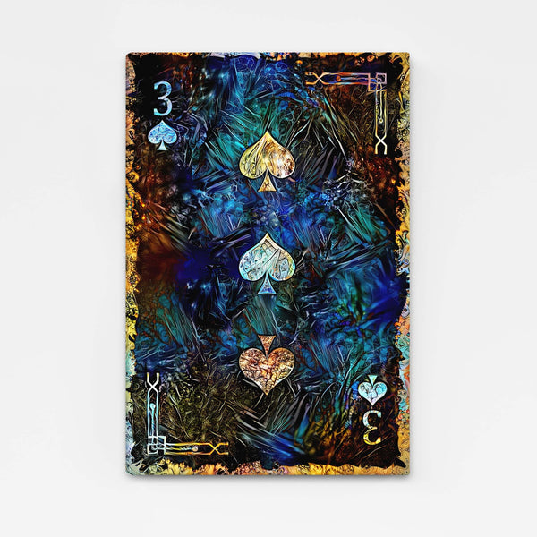 Three of Spades Canvas | MusaArtGallery™