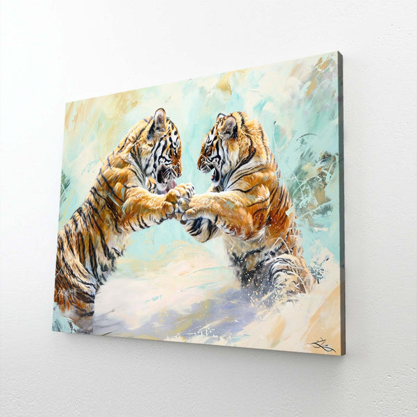 Tiger Cubs Canvas Wall Art | MusaArtGallery™