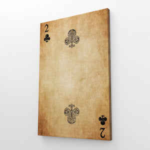 Two of Clubs Canvas | MusaArtGallery™