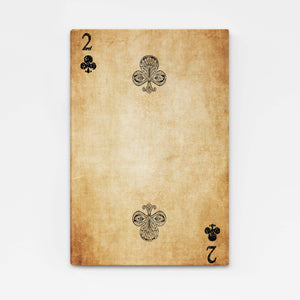 Two of Clubs Canvas | MusaArtGallery™