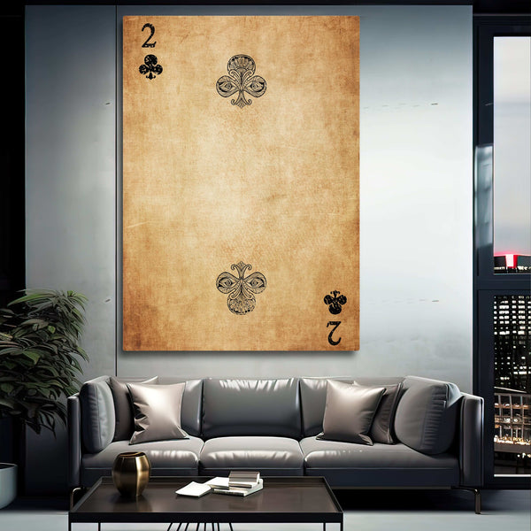 Two of Clubs Canvas | MusaArtGallery™