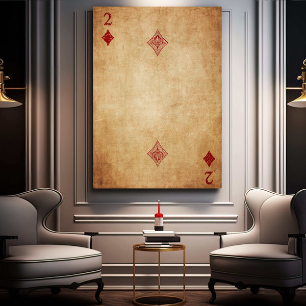 Two of Diamonds Canvas | MusaArtGallery™