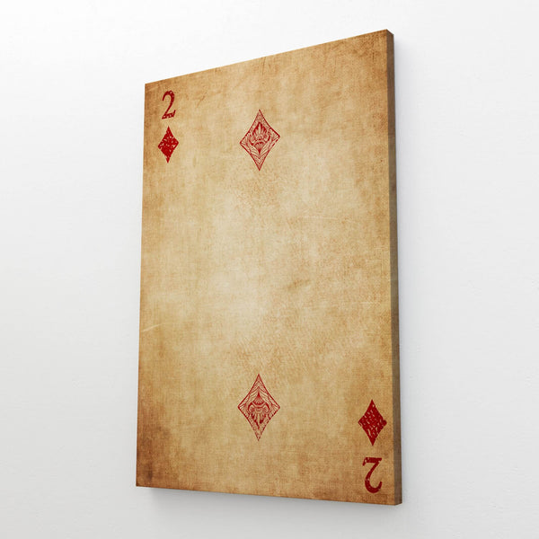 Two of Diamonds Canvas | MusaArtGallery™
