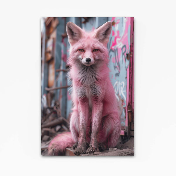 Unique Pink Fox Canvas Art | MusaArtGallery™