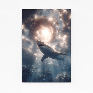 Vertical Shark Canvas