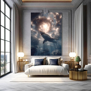 Vertical Shark Canvas