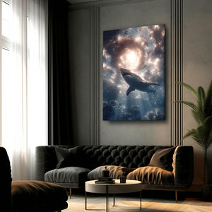 Vertical Shark Canvas