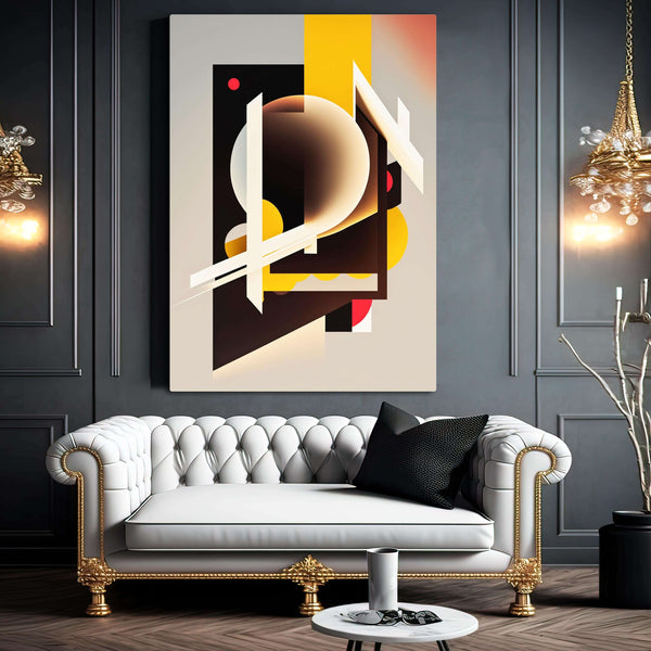 Yellow Abstract Wall Art | MusaArtGallery™