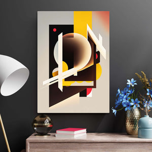 Yellow Abstract Wall Art | MusaArtGallery™