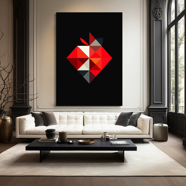 Abstract Apple Wall Art