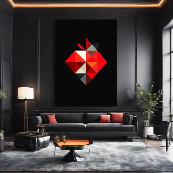 Abstract Apple Wall Art