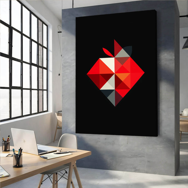 Abstract Apple Wall Art