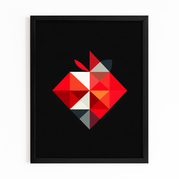 Abstract Apple Wall Art