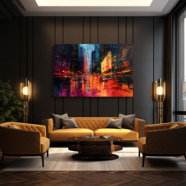 Abstract Art City Lights | MusaArtGallery™