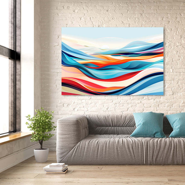 Abstract Art Flowing Waves | MusaArtGallery™