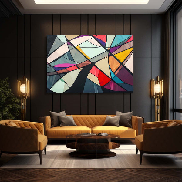 Abstract Art Geometric Fusion | MusaArtGallery™